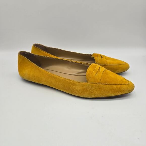 Talbots Francesca Keeper Driving Loafers Flats Leather Upper 6M Rustic Gold - Picture 1 of 6